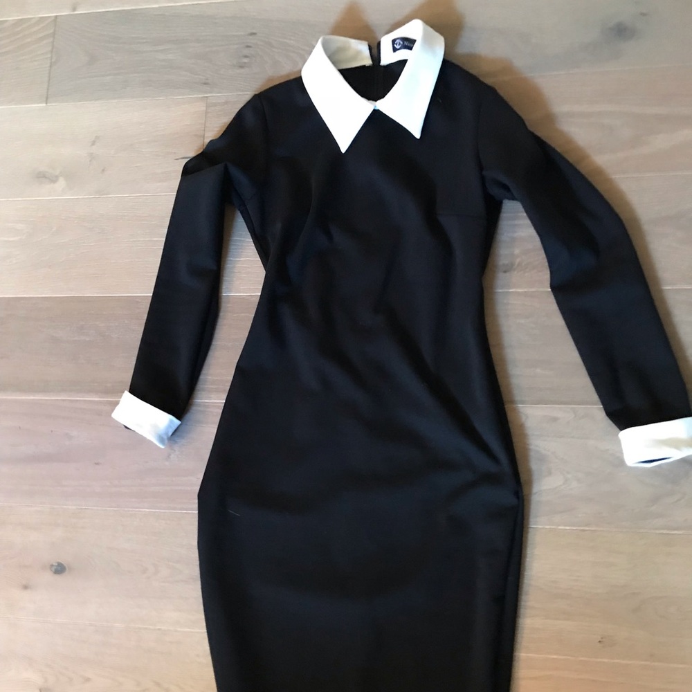Form-fitting knee length dress